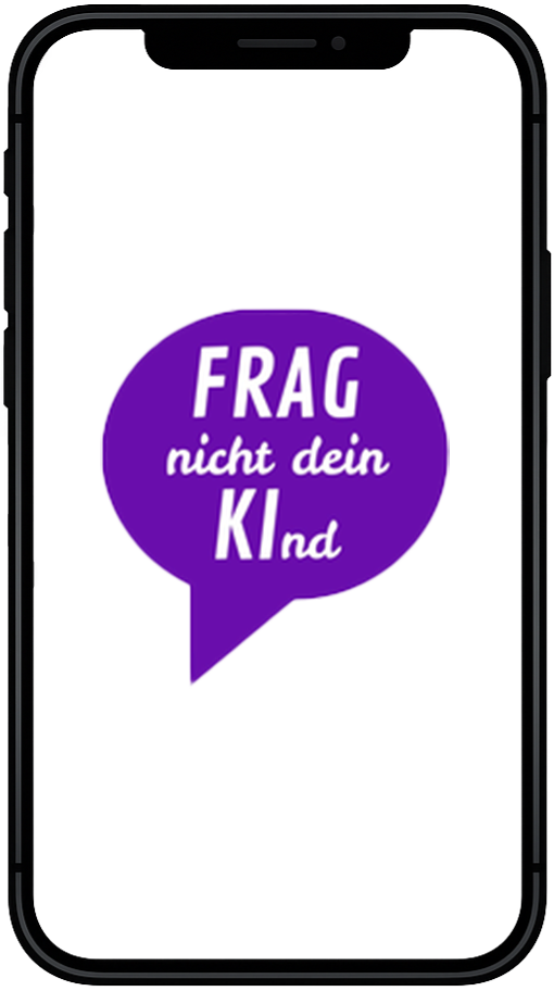 Smartphone mit der App Frag nicht dein Kind